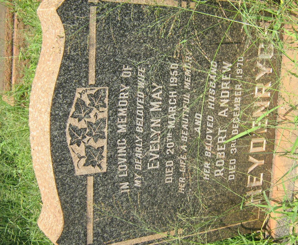 HEYDENRYCH Robert Andrew -1970 &amp; Evelyn May -1950