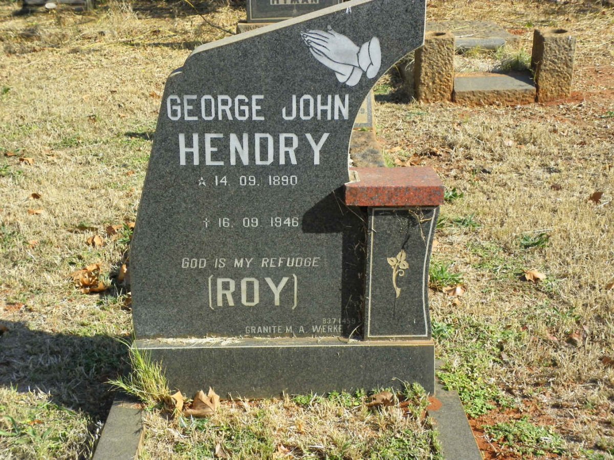 HENDRY George John 1890-1946
