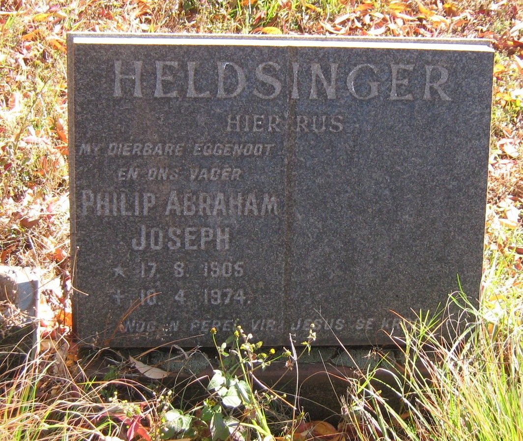 HELDSINGER Philip Abraham Joseph 1905-1974