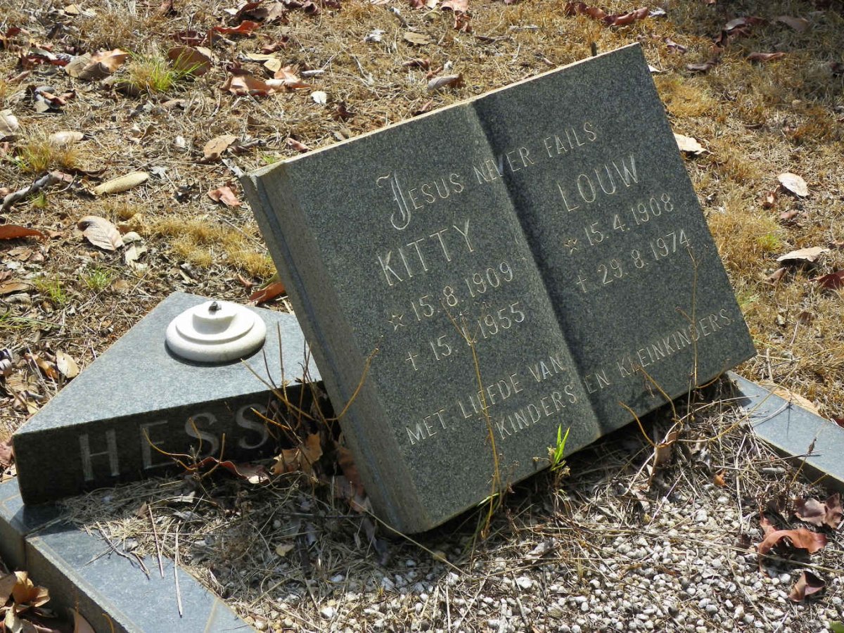 HESS Louw 1908-1974 &amp; Kitty 1909-1955