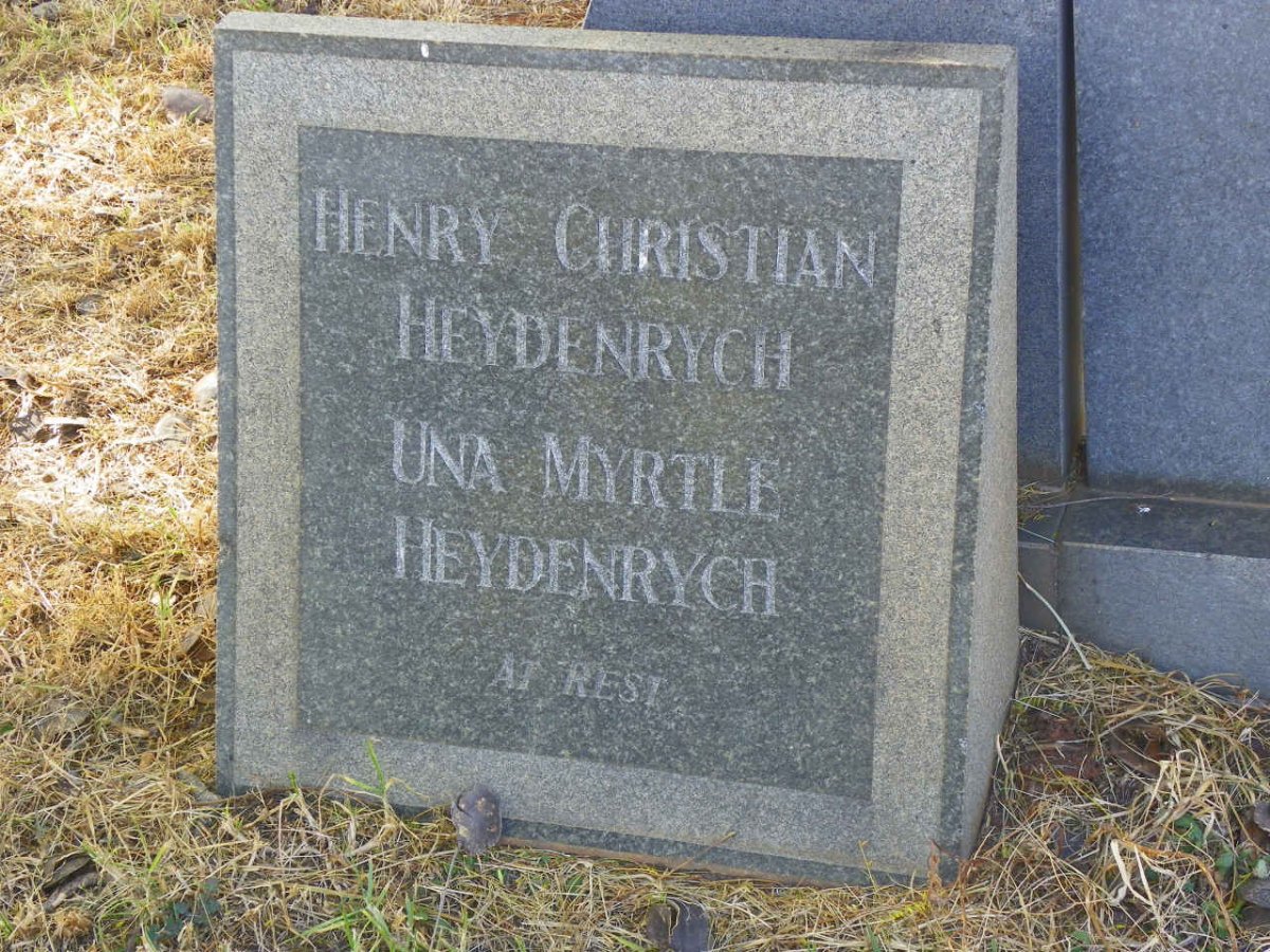 HEYDENRYCH Henry Christian &amp; Una Myrtle