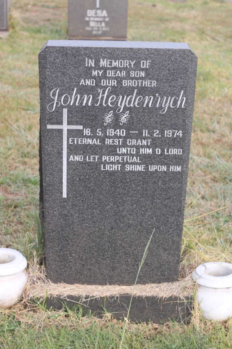 HEYDENRYCH John 1940-1974