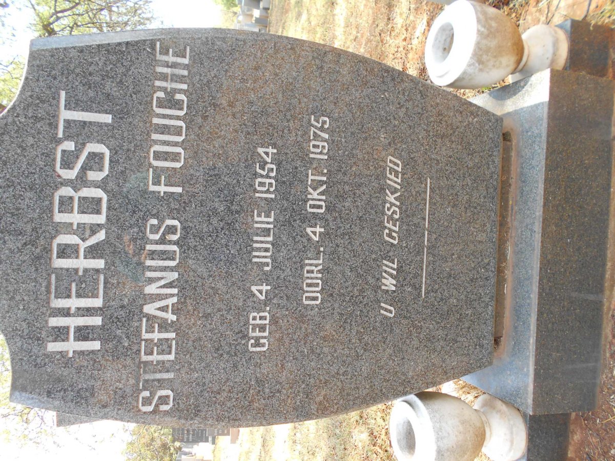 HERBST Stefanus Fouché 1954-1975