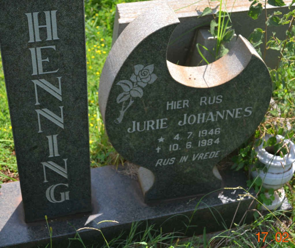 HENNING Jurie Johannes 1946-1984