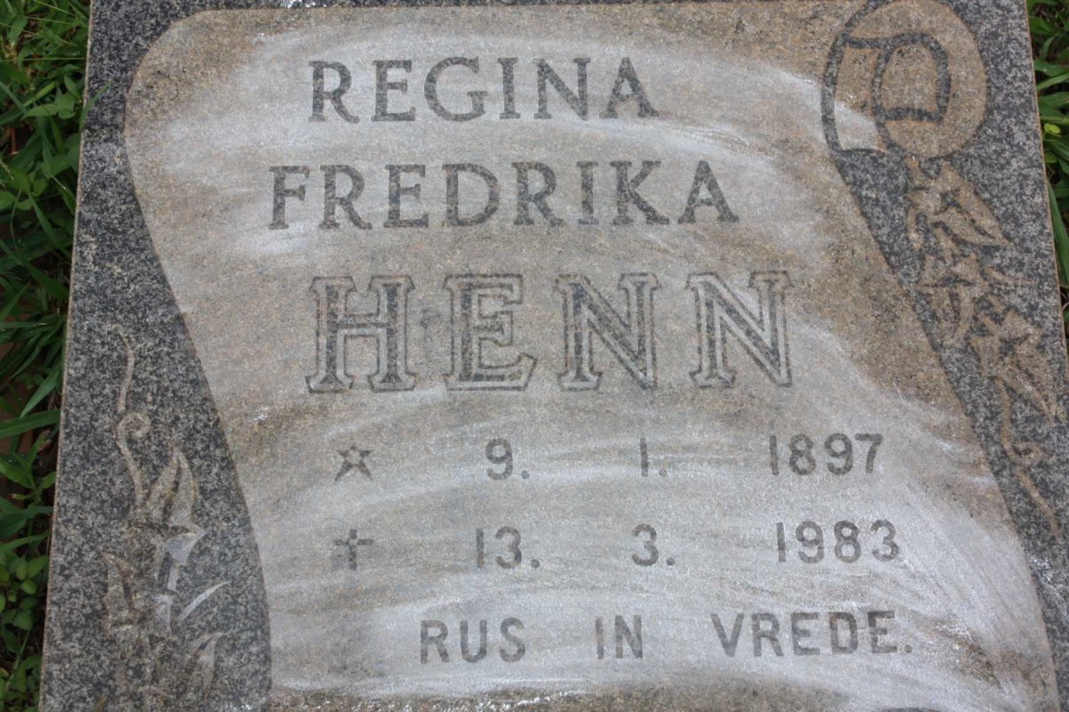 HENN Regina Fredrika 1897-1983