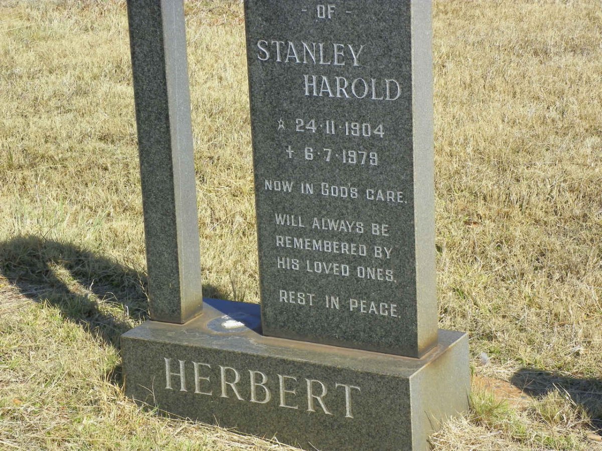 HERBERT Stanley Harold 1904-1979
