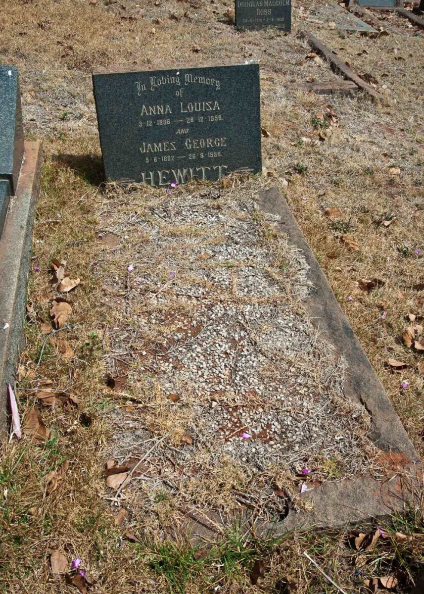 HEWITT James George 1882-1959 &amp; Anna Louisa 1886-1958
