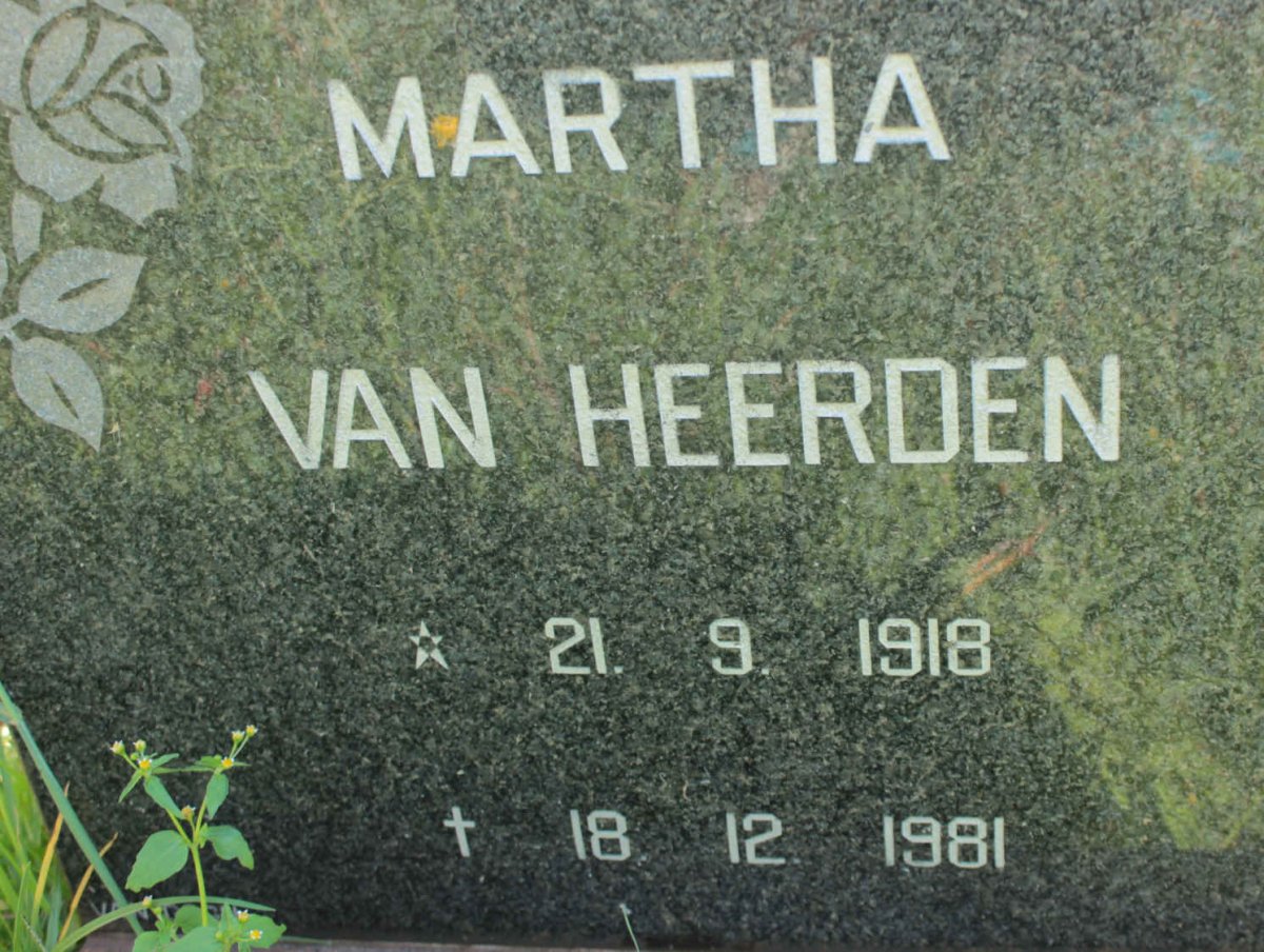 HEERDEN Martha, van 1918-1981