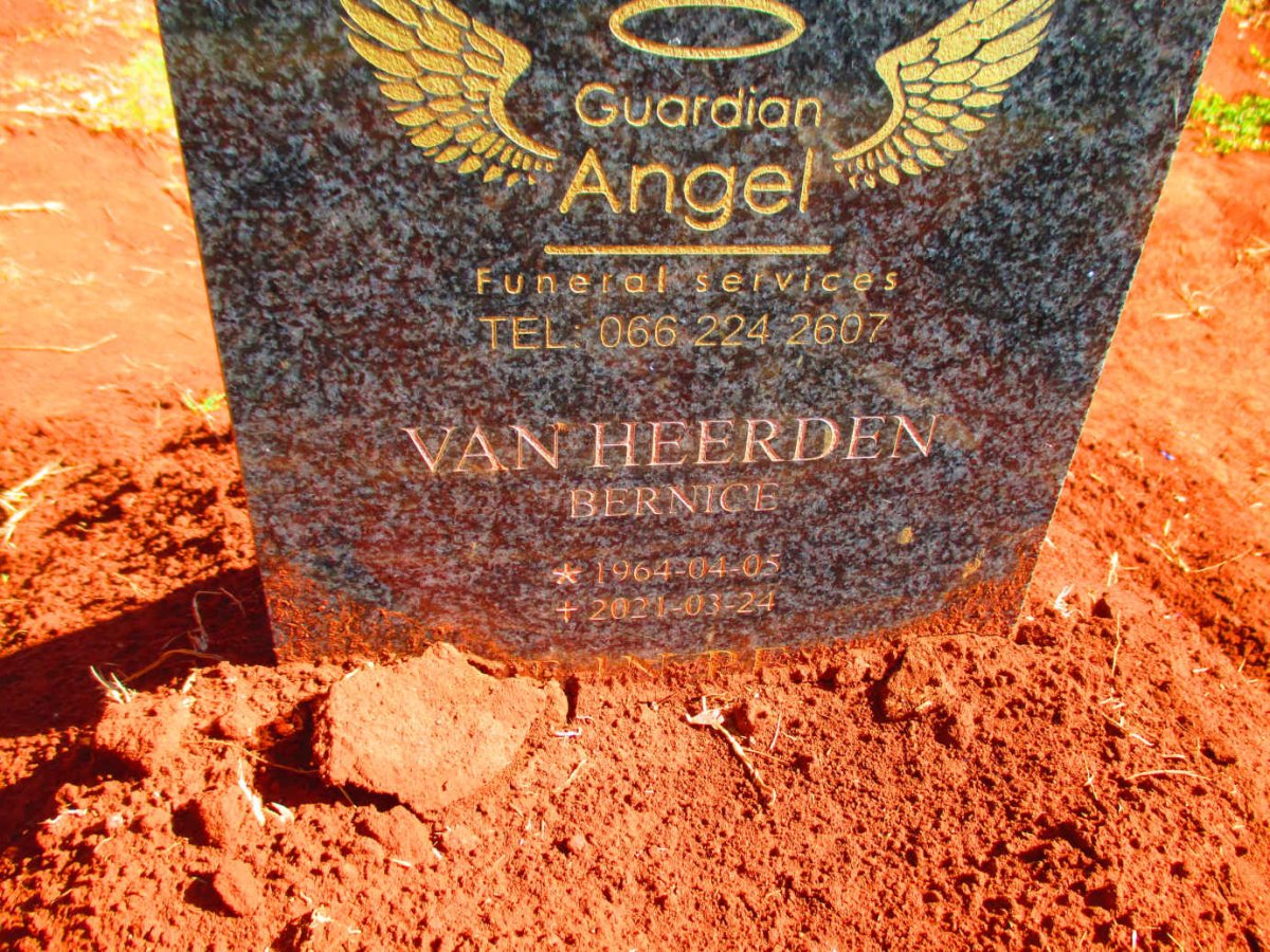 HEERDEN Bernice, van 1964-2021