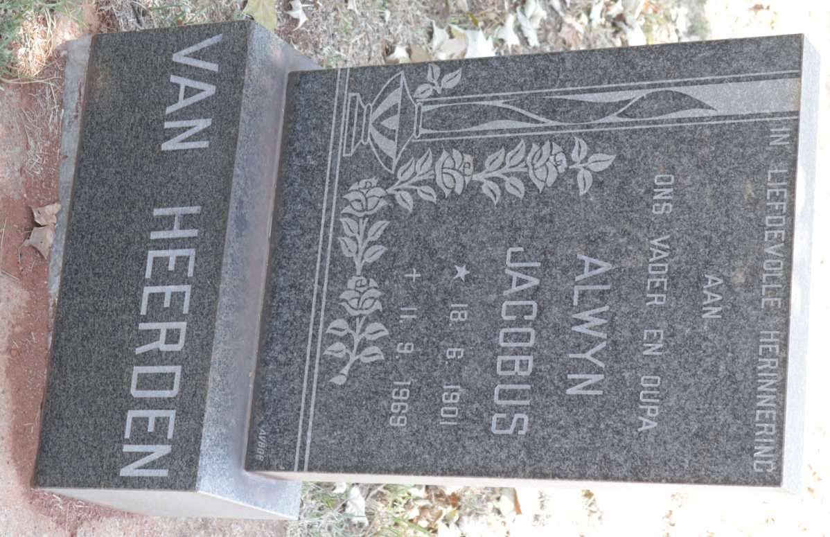 HEERDEN Alwyn Jacobus, van 1901-1969