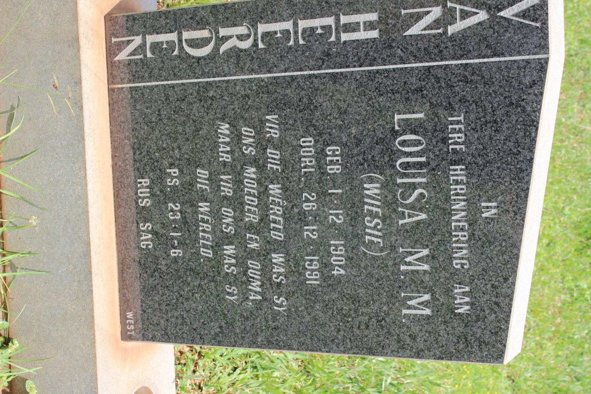 HEERDEN Louisa M.M., van 1904-1991