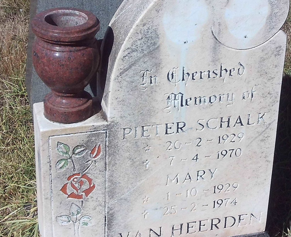 HEERDEN Pieter Schalk, van 1929-1970 &amp; Mary 1929-1974
