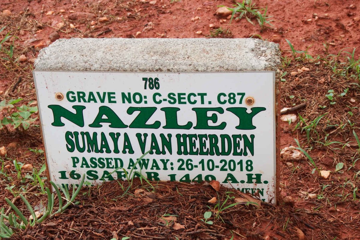 HEERDEN Nazley Sumaya, van -2018