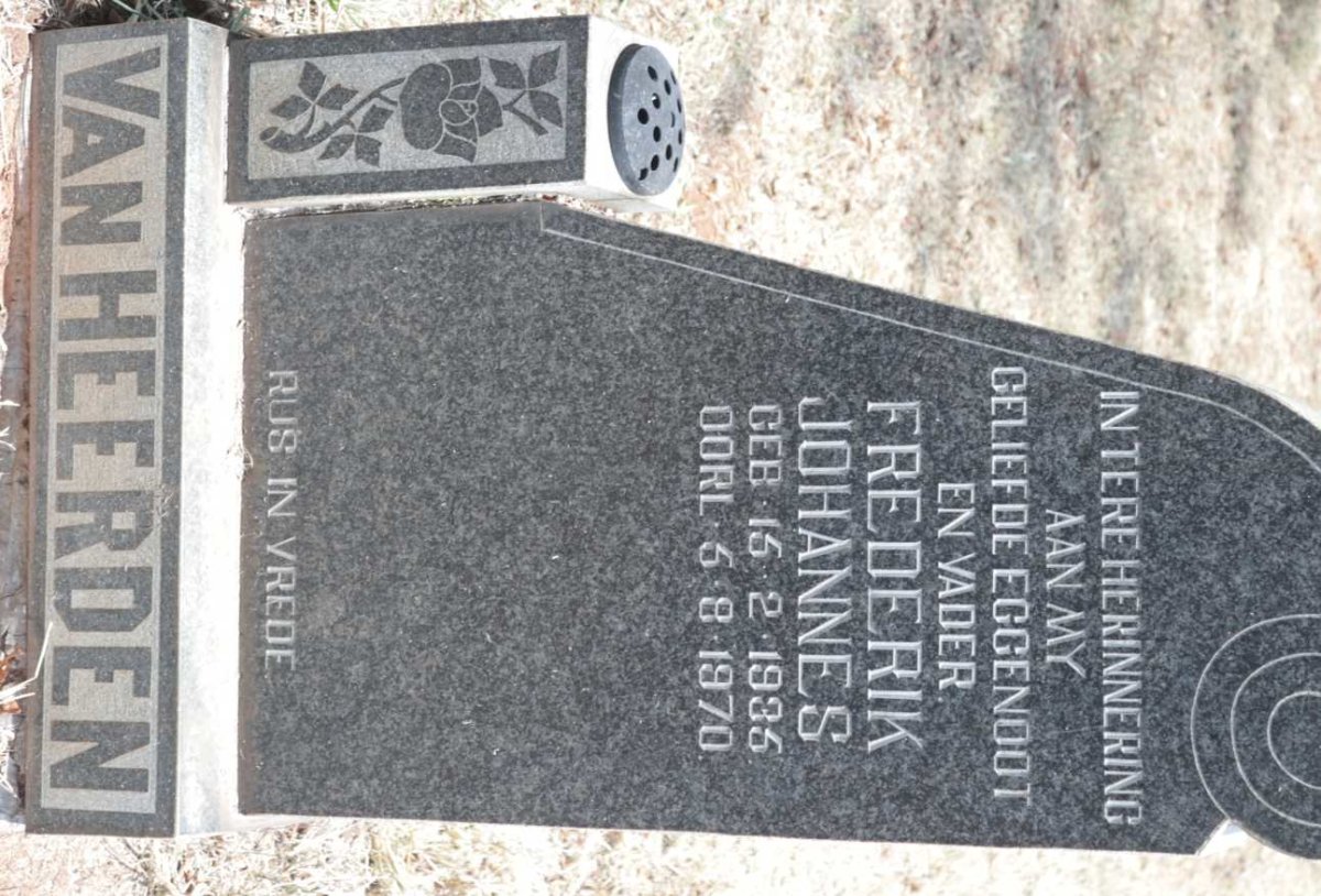 HEERDEN Frederik Johannes, van 1935-1970