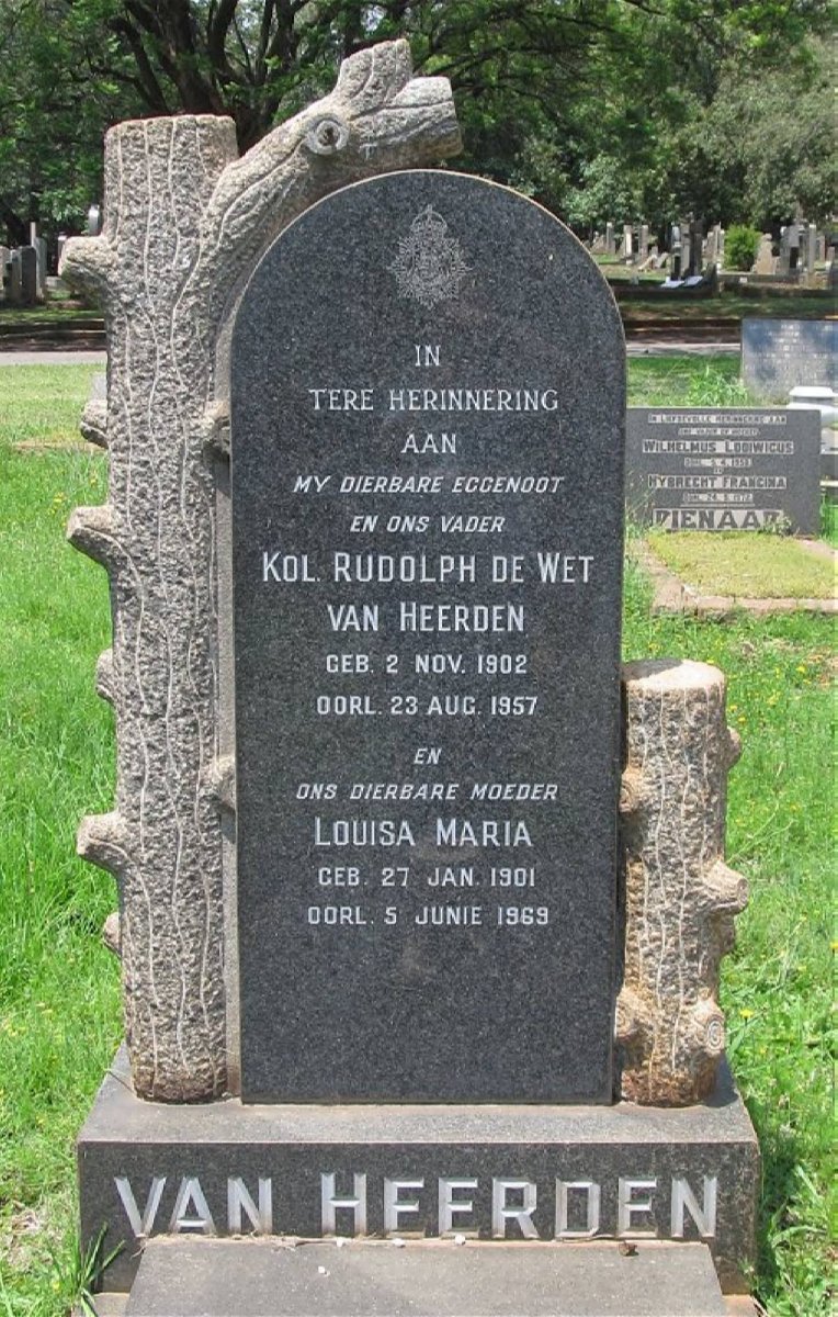 HEERDEN Rudolph De Wet, van 1902-1957 &amp; Louisa Maria 1901-1969