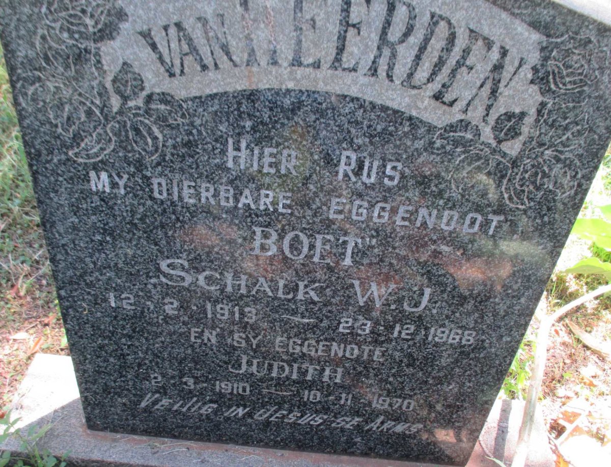 HEERDEN Schalk W.J., van 1913-1968