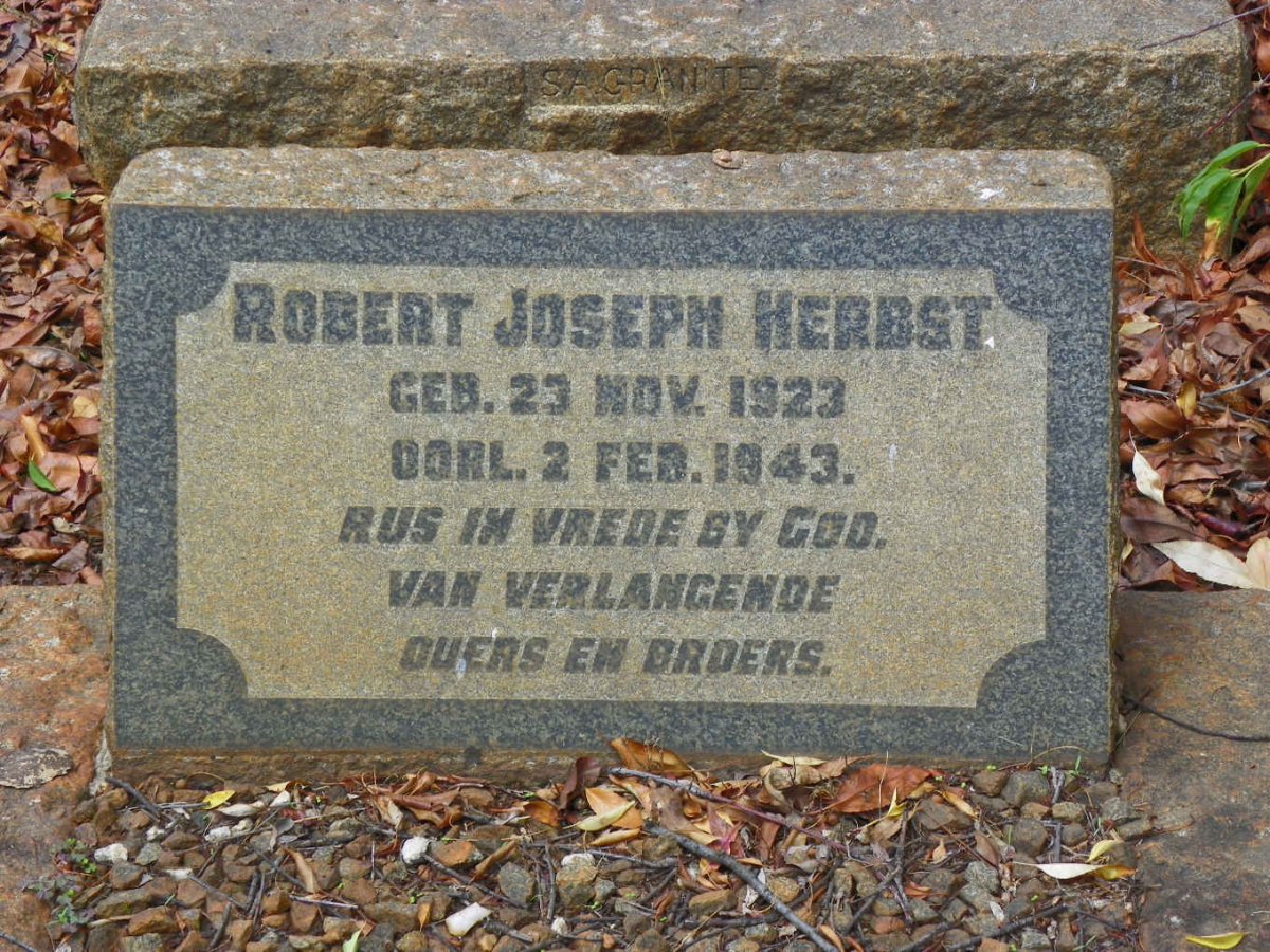HERBST Robert Joseph 1923-1943