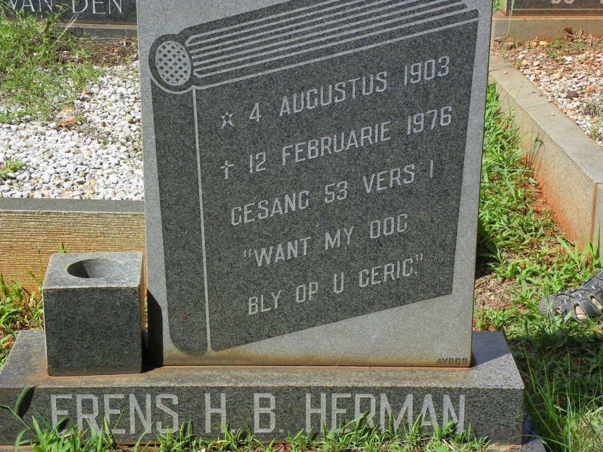 HERMAN Erens H.B. 1903-1976