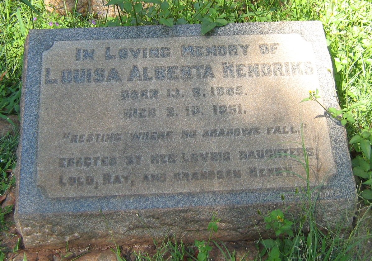 HENDRIKS Louisa Alberta 1885-1951