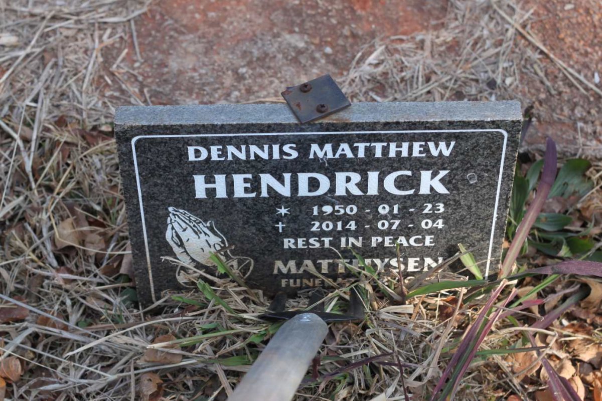 HENDRICK Dennis Matthew 1950-2014