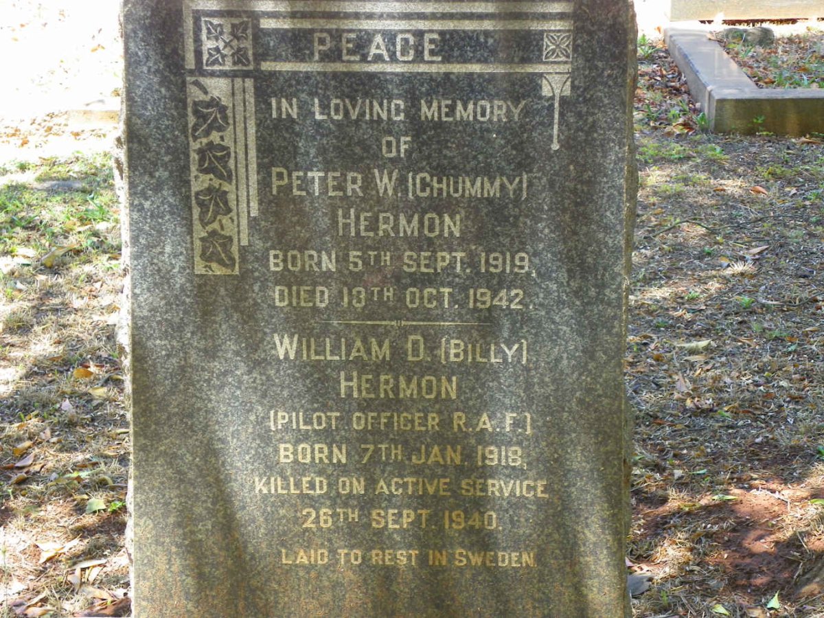 HERMON Peter W. 1919-1942 :: HERMON William D. 1918-1940