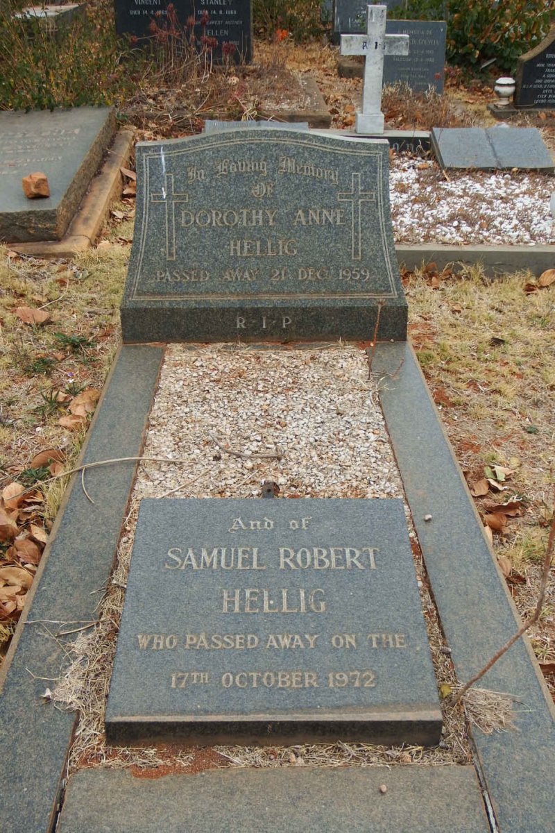 HELLIG Samuel Robert -1972 &amp; Dorothy Anne -1959