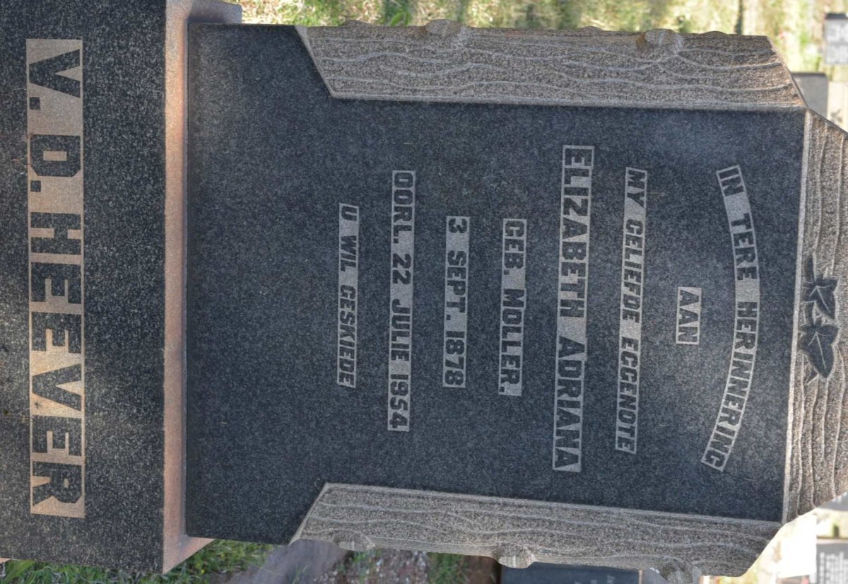 HEEVER Elizabeth Adriana, v.d. 1878-1954