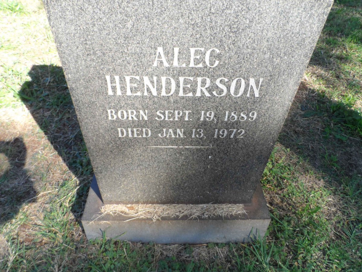 HENDERSON Alec 1889-1972