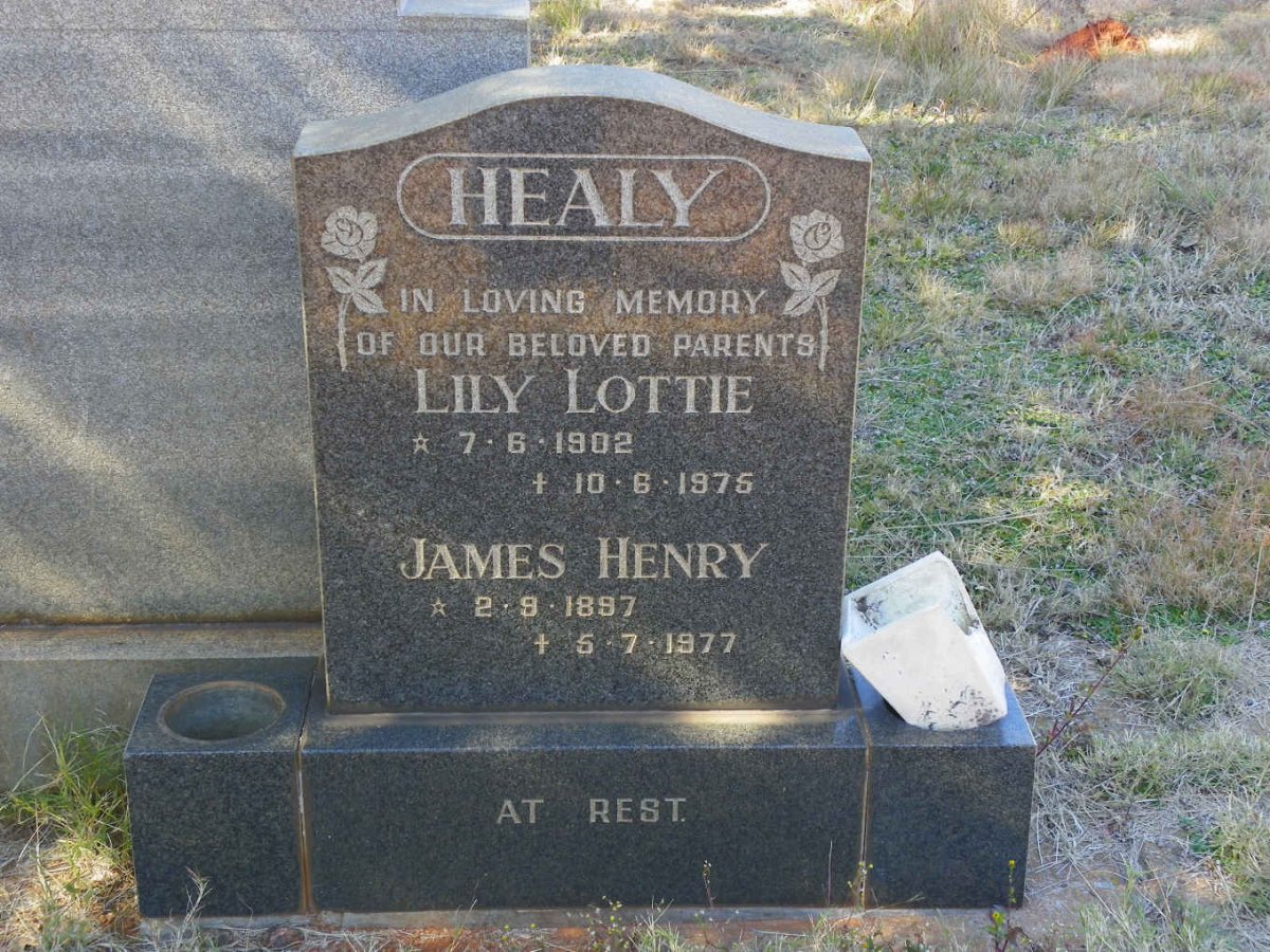 HEALY James Henry 1897-1977 &amp; Lily Lottie 1902-1975