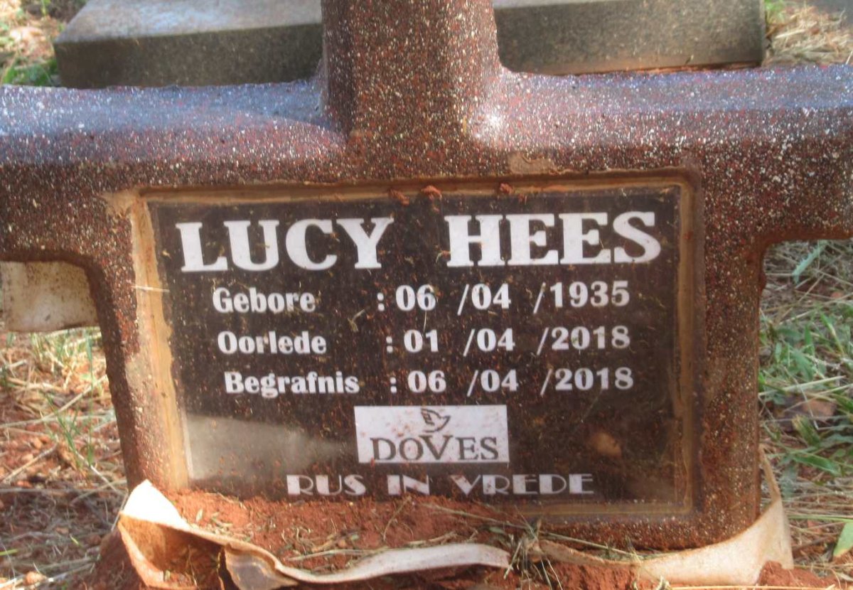 HEES Lucy 1935-2018