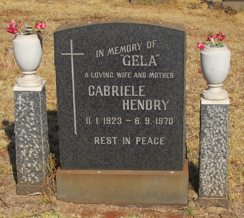 HENDRY Gabriele 1923-1970