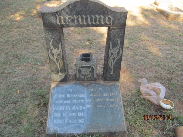 HENNING Aletta Maria 1946-1951