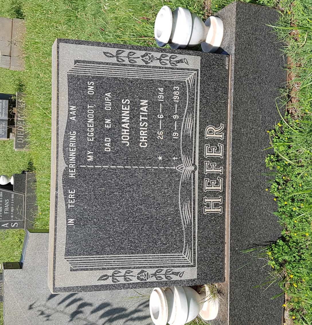 HEFER Johannes Christian 1914-1983