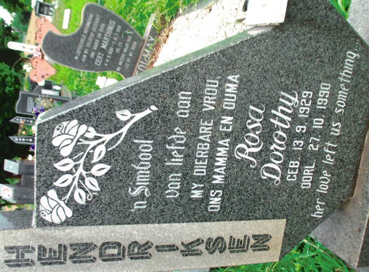 HENDRIKSEN Rosa Dorothy 1929-1990