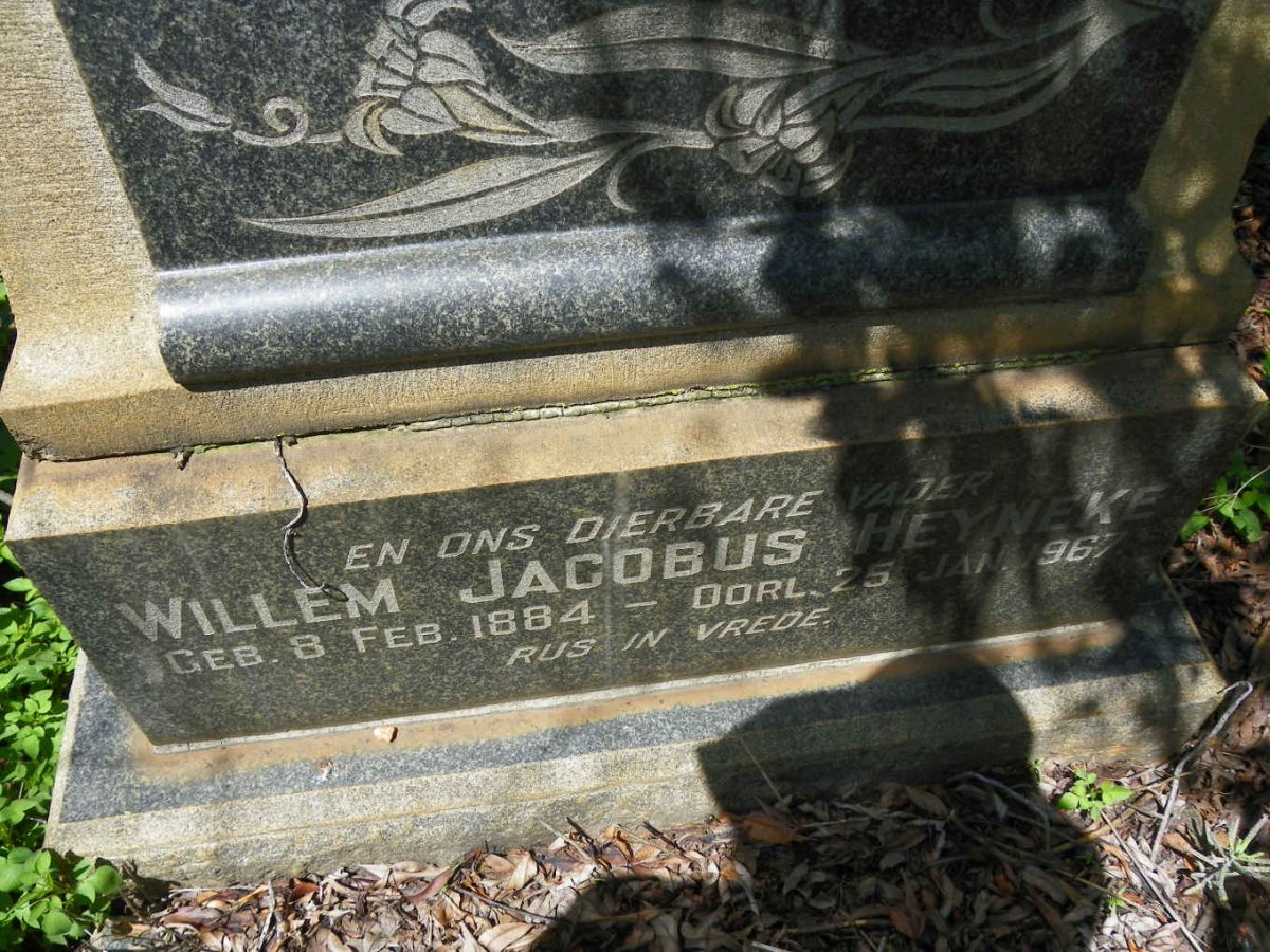 HEYNEKE Willem Jacobus 1884-1967 &amp; Hester Hendrina COETZEE 1885-1947