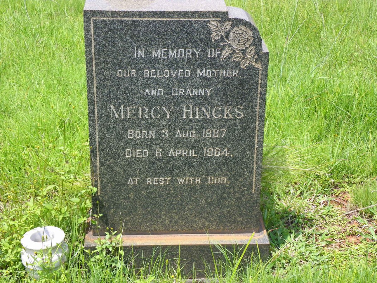 HINCKS Mercy 1887-1964