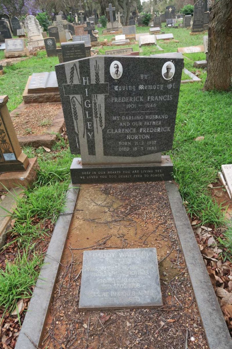 HIGLEY Frederick Francis 1901-1946 :: HIGLEY Clarence Frederick Norton 1937-1983