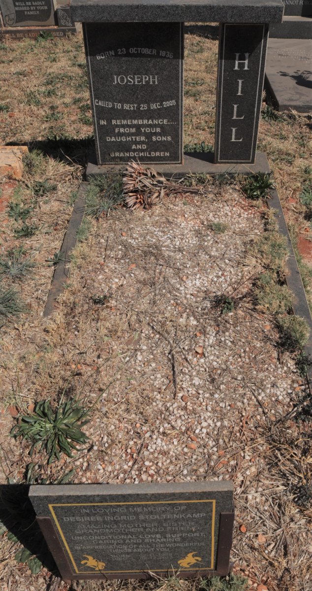 HILL Joseph 1936-2005 :: STOLTENKAMP Desiree Ingrid 1958-2013