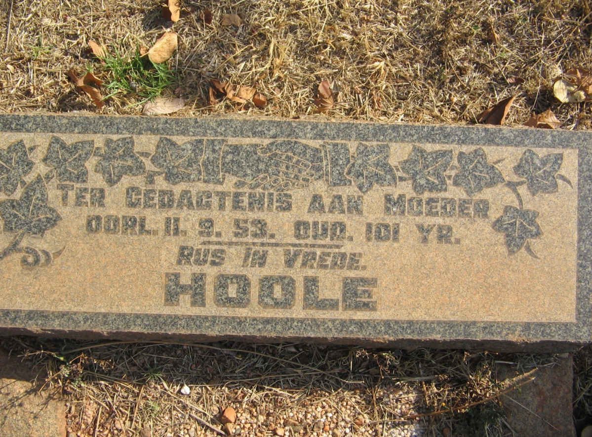 HOOLE Moeder -1958