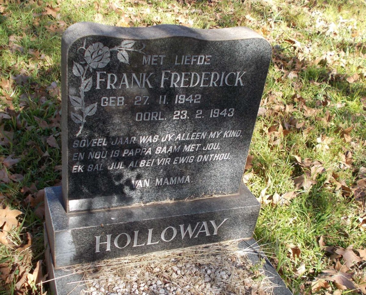HOLLOWAY Frank Frederick 1942-1943