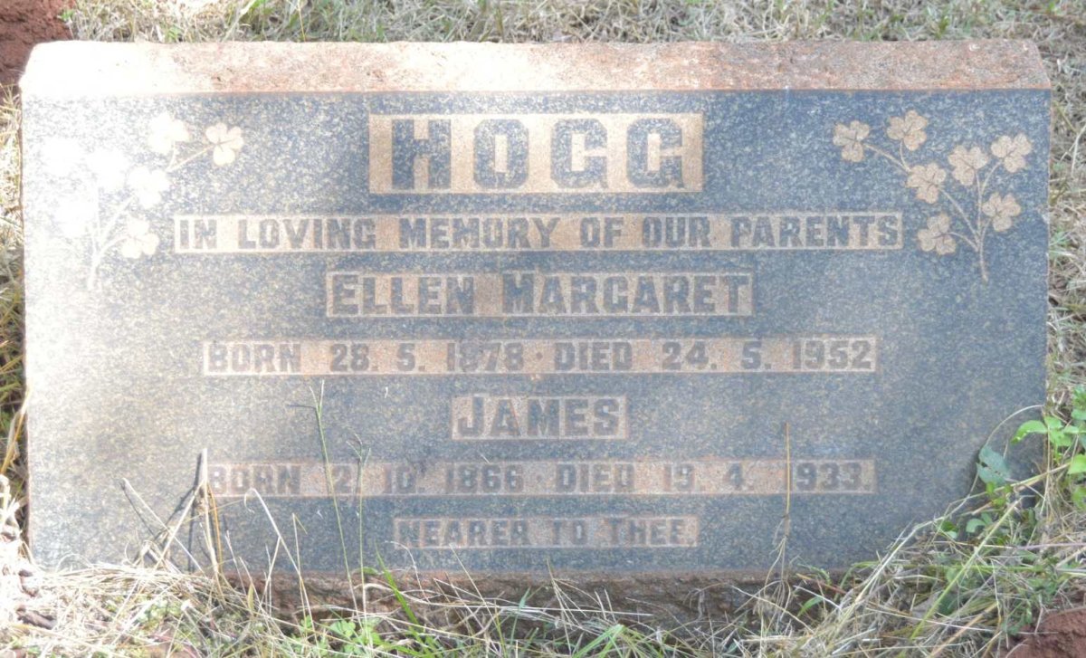 HOGG James 1866-1933 &amp; Ellen Margaret 1878-1952