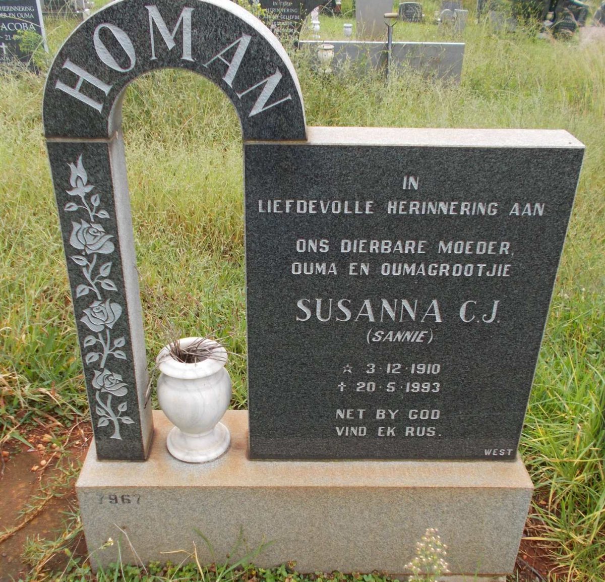 HOMAN Susanna C.J. 1910-1993