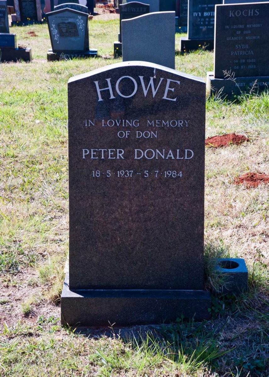 HOWE Peter Donald 1937-1984