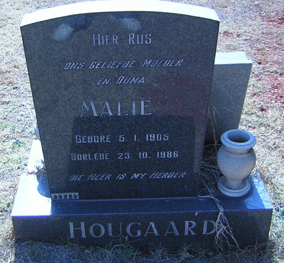 HOUGAARD Malie 1905-1986