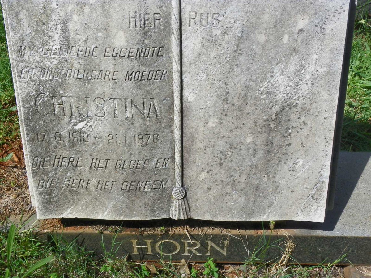 HORN Christina 1910-1976