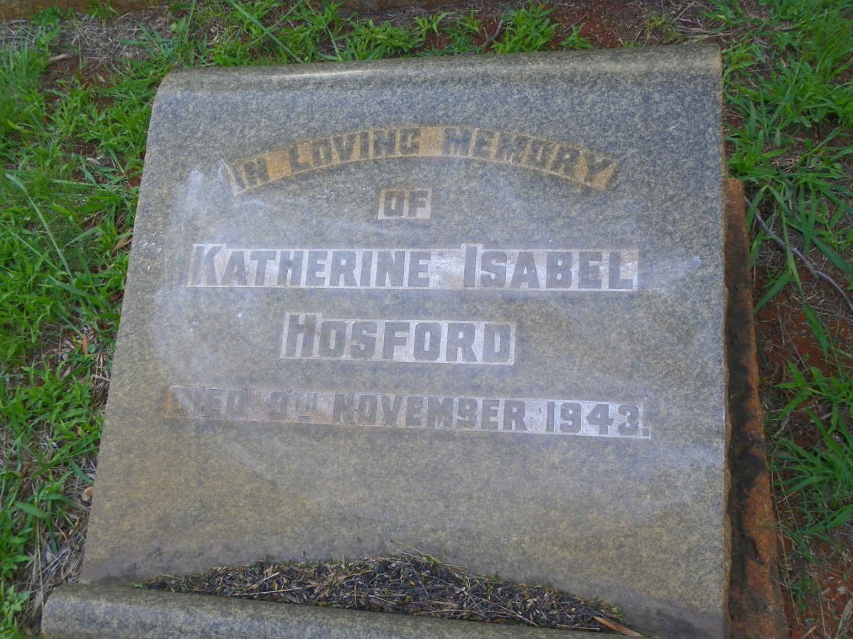 HOSFORD Katherine Isabel -1943