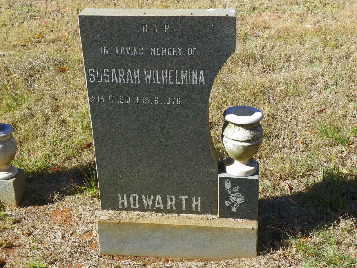 HOWARTH Susarah Wilhelmina 1910-1976