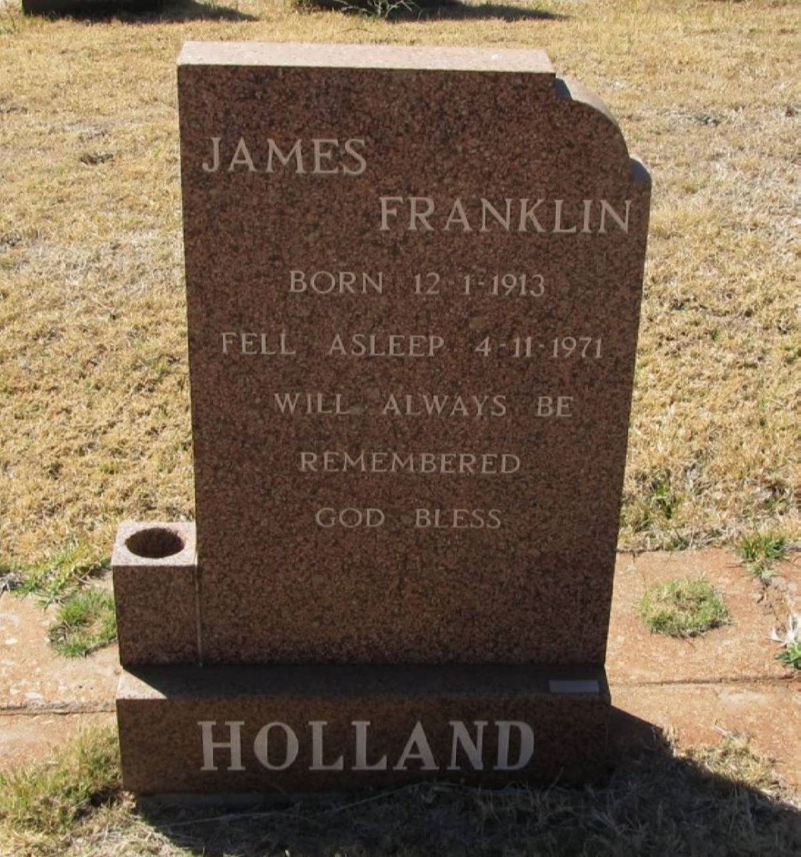 HOLLAND James Franklin 1913-1971