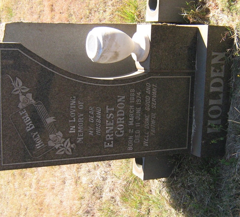 HOLDEN Ernest Gordon 1888-1974
