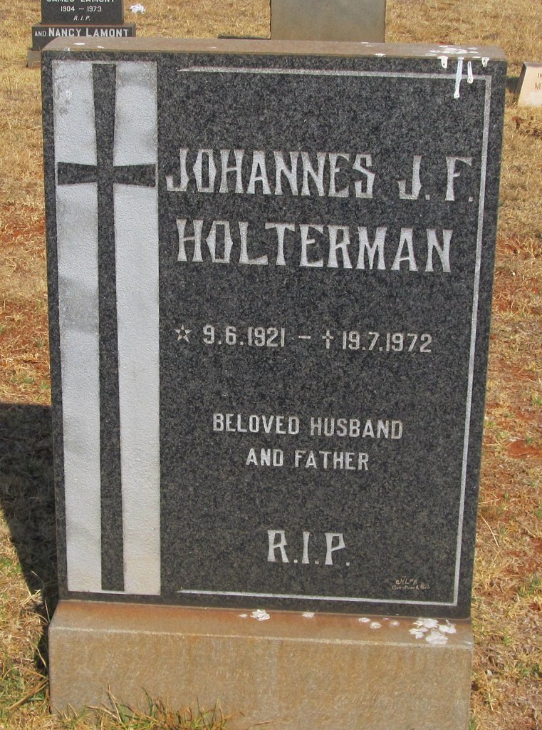 HOLTERMAN Johannes J.F. 1921-1972